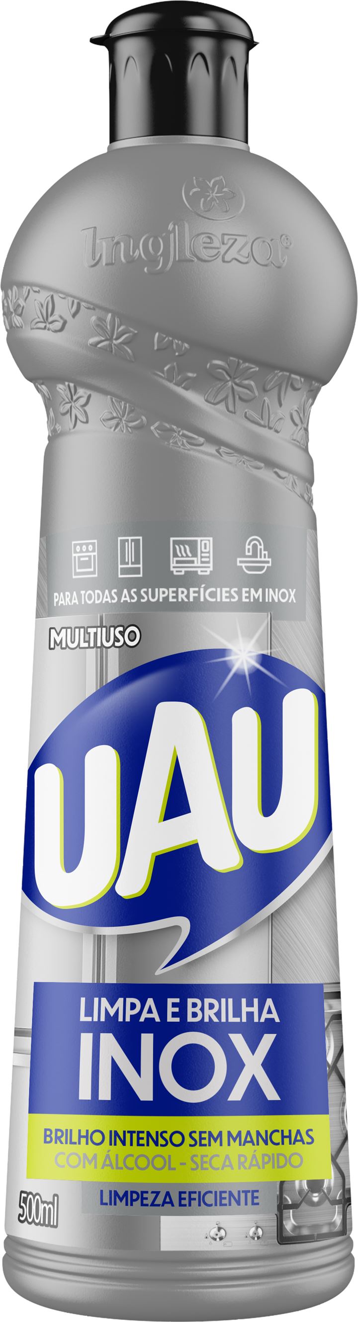 limpa e brilha inox uau 500ml